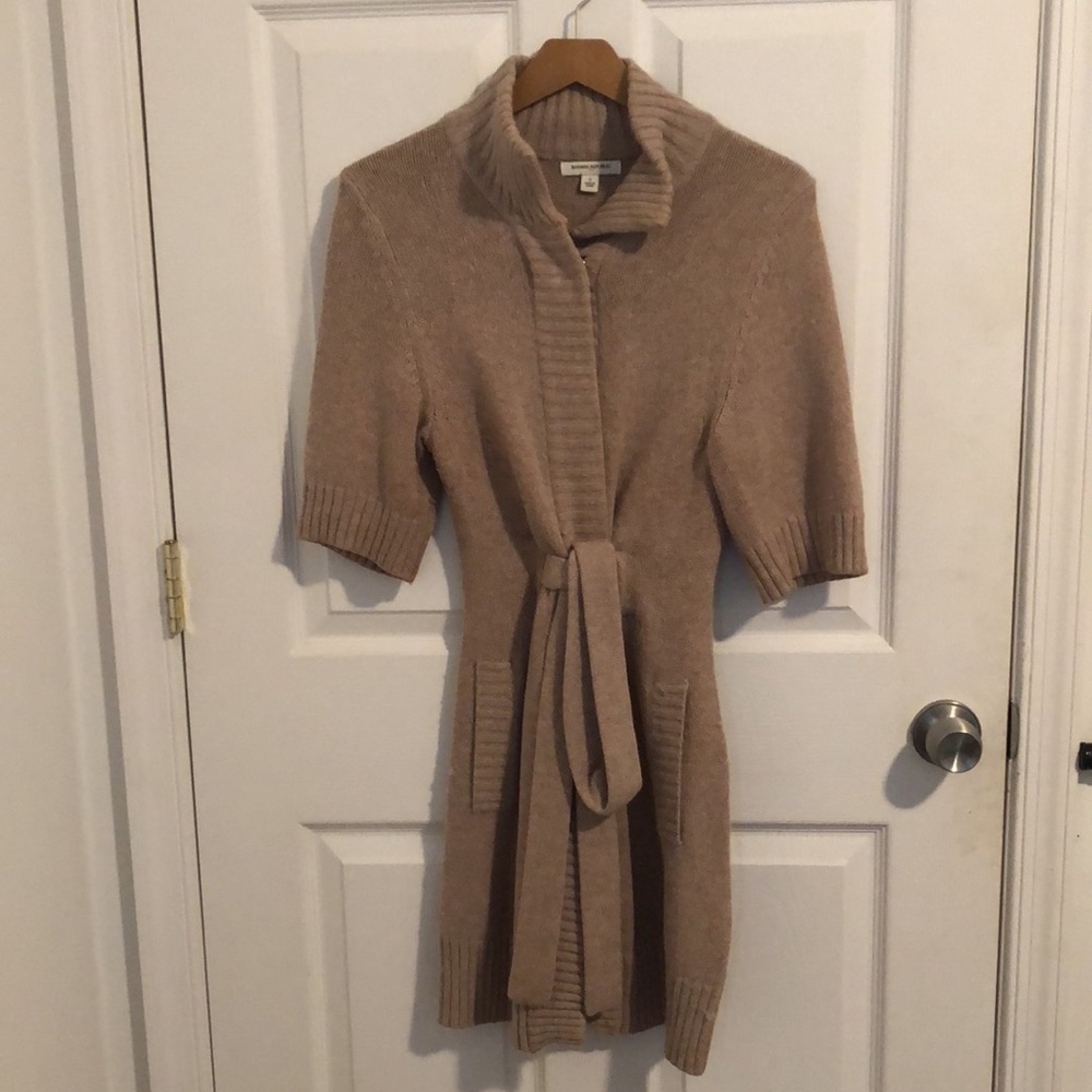 Banana Republic Wrap Sweater Coat - Brown